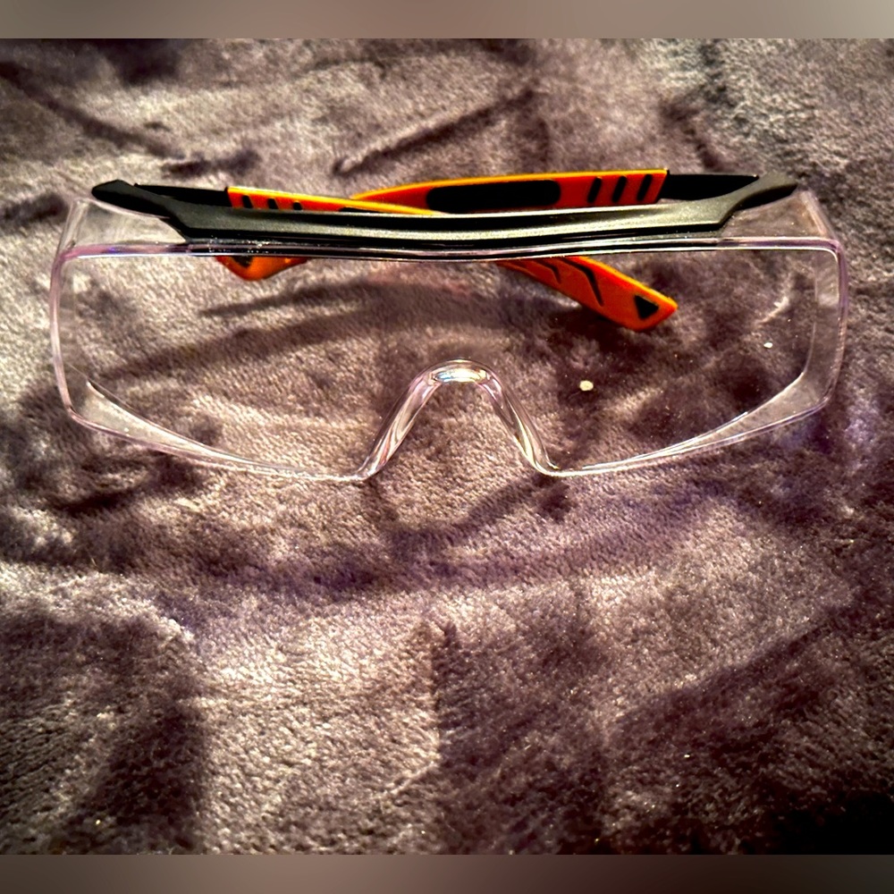 NoCry Safety Glasses That Fit Over Your Prescription Eyewear. Clear Lens A24